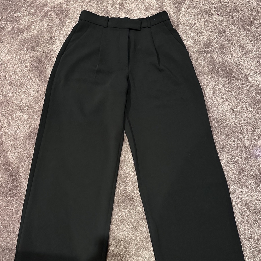 Abercrombie & Fitch Sloane Black Wide Leg Pants